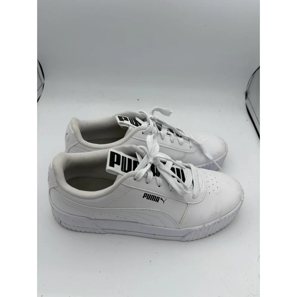 PUMA Shoes Womens Size 8.5 White SoftFoam+ Low Top Walking Sneakers Comfort